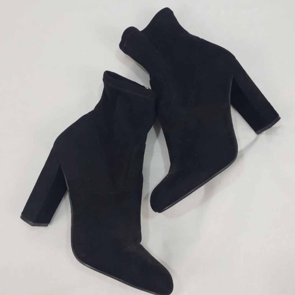 Steve Madden Black Heeled Ankle Boots